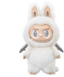 Pop Mart Labubu Zimomo Angel in Clouds Figure with Exclusive Tote Bag